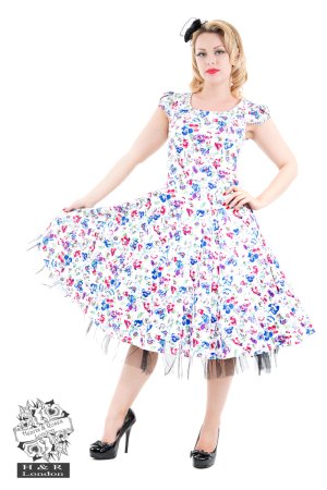 Embellished Floral  Day Dress